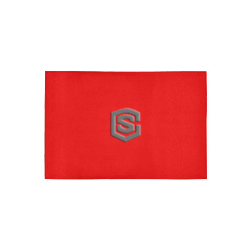 Red Doormat 24" x 16" (Sponge Material) with Gray Logo Doormat 24" x 16" (Sponge Material)