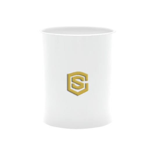White Custom White Mug (New)(11OZ)(Made In AUS) with Gold Logo Custom White Mug (New)(11OZ)(Made In AUS)
