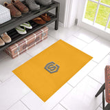 Orange Doormat 24" x 16" (Sponge Material) with Gray Logo Doormat 24" x 16" (Sponge Material)