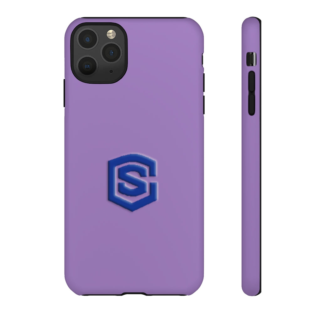 Purple Tough Cases Blue Logo