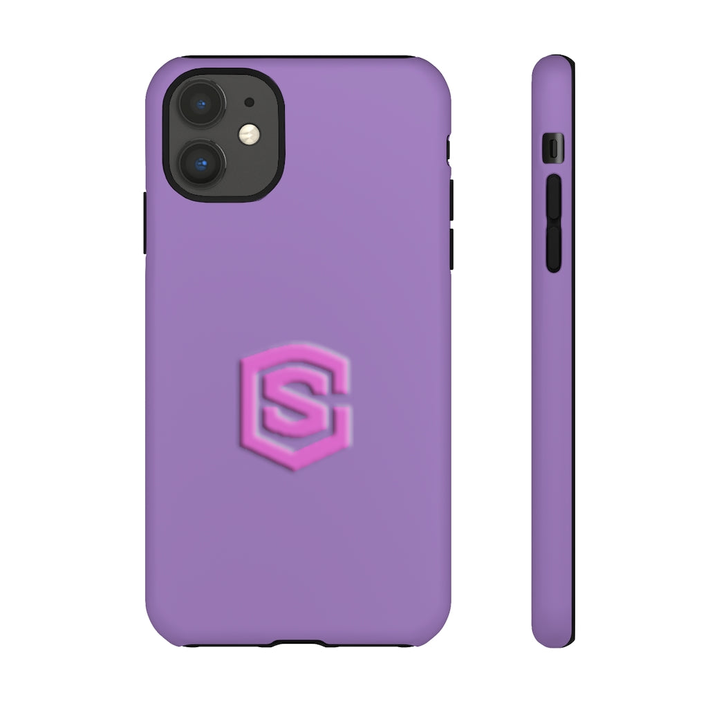 Light Purple Tough Cases Pink Logo