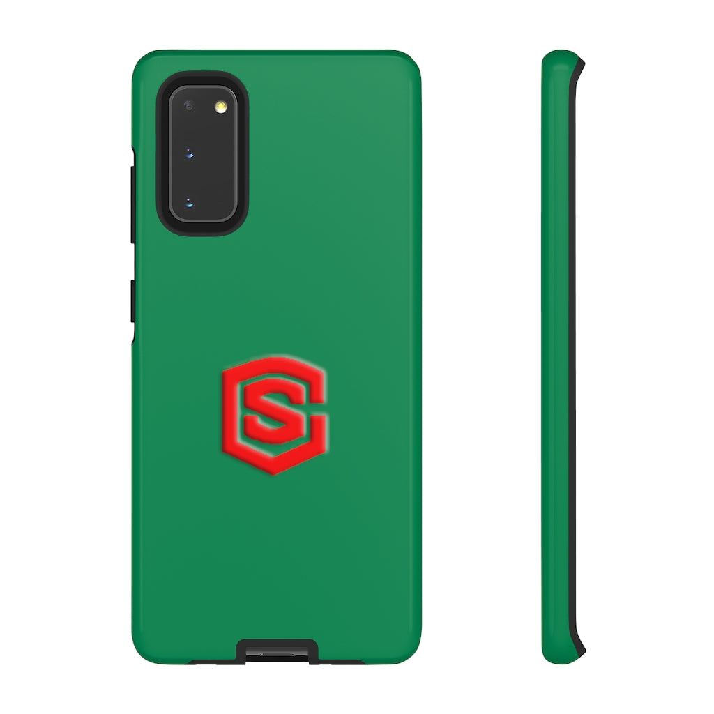 Green Tough Cases Red Logo