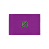 Purple Doormat 24" x 16" (Sponge Material) with Green Logo Doormat 24" x 16" (Sponge Material)