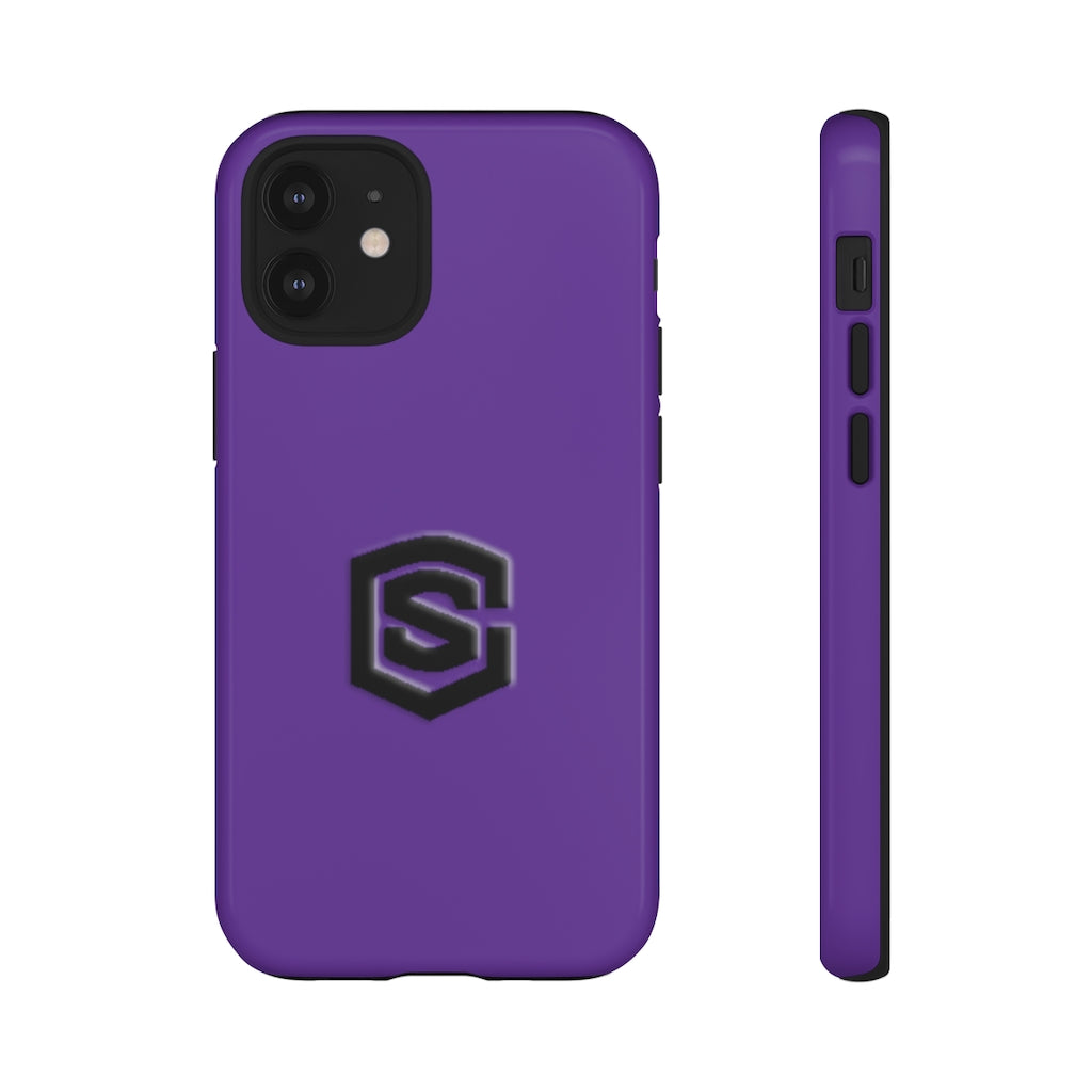 Purple Tough Cases Black Logo