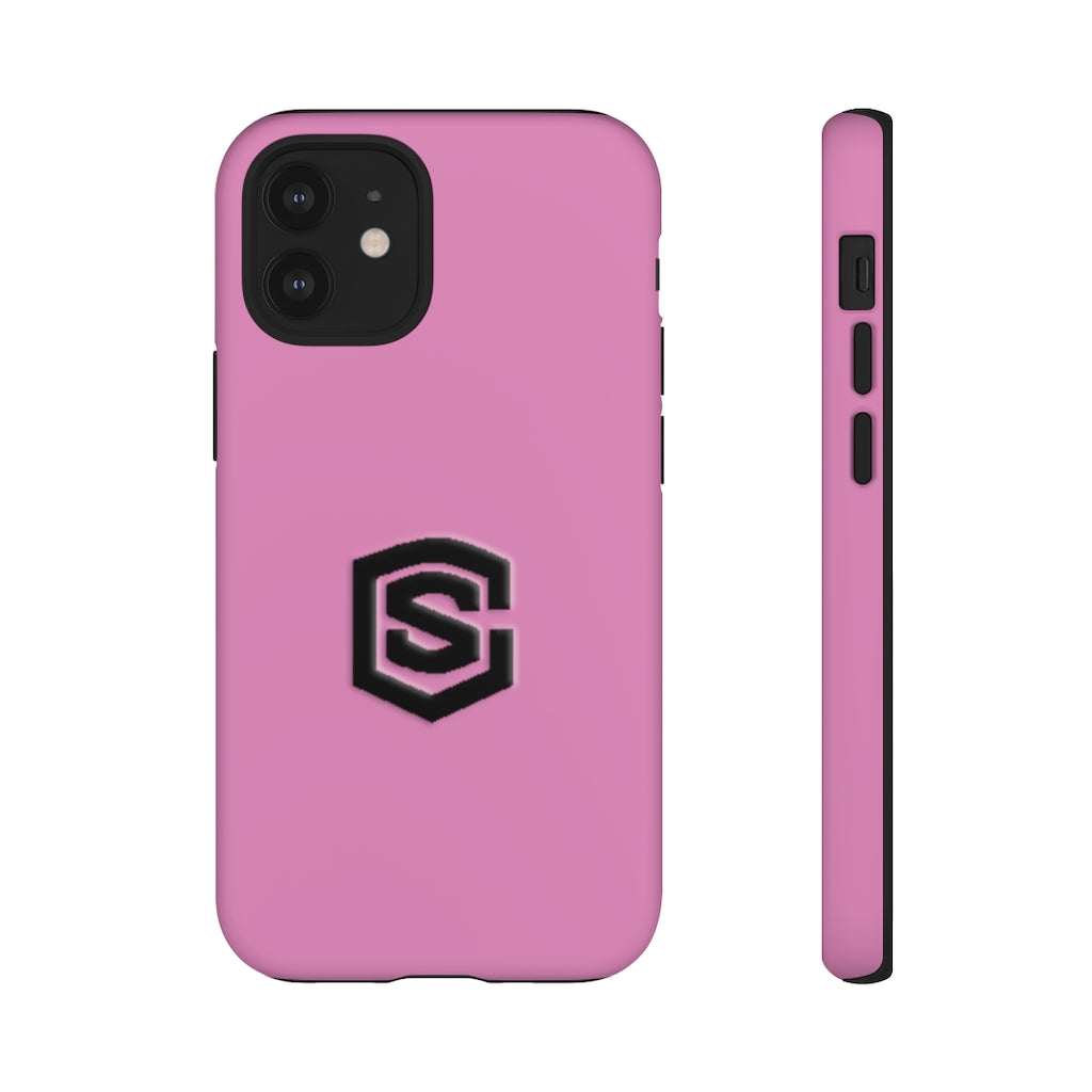 Pink Tough Cases Black Logo