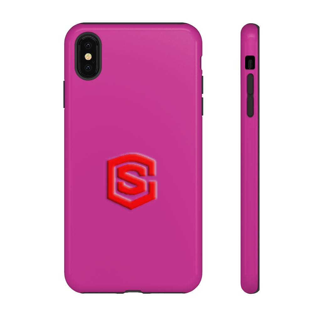 Pink Tough Cases Red Logo
