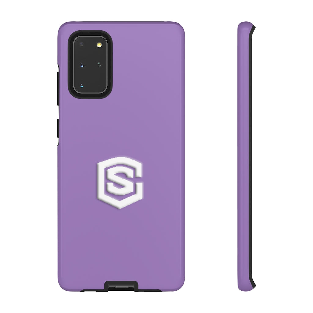 Purple Tough Cases White Logo