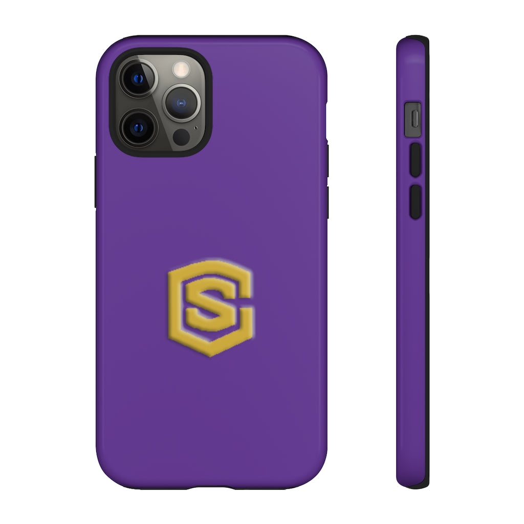 Purple Tough Cases Gold Logo