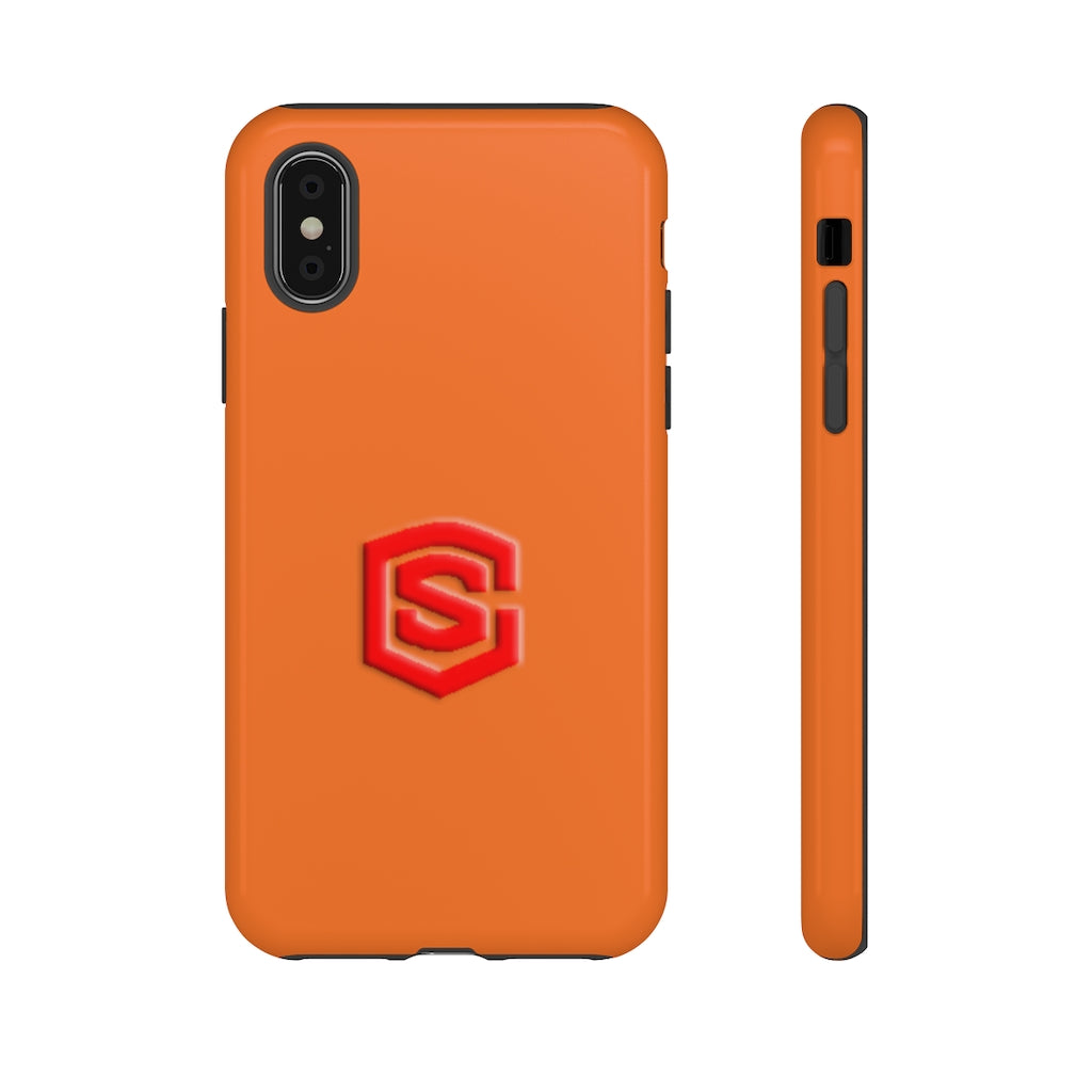 Orange Tough Cases Red Logo