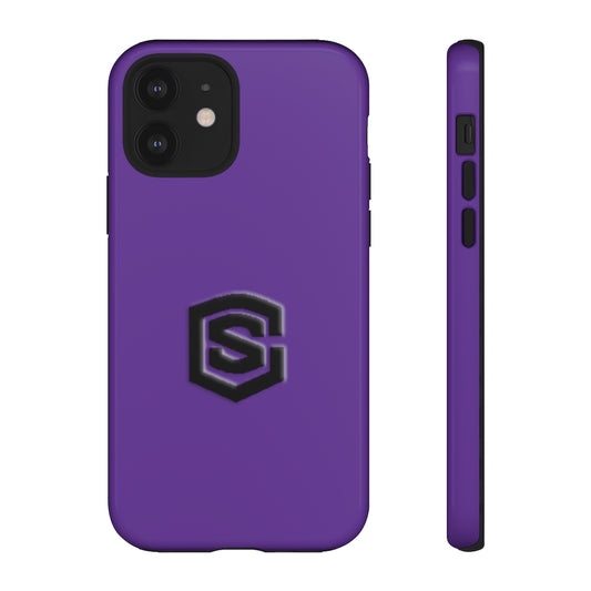 Purple Tough Cases Black Logo