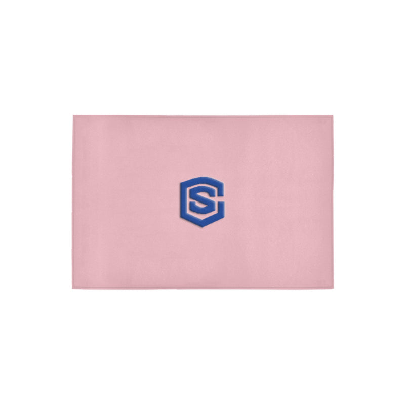 Pink Doormat 24" x 16" (Sponge Material) with Blue Logo Doormat 24" x 16" (Sponge Material)