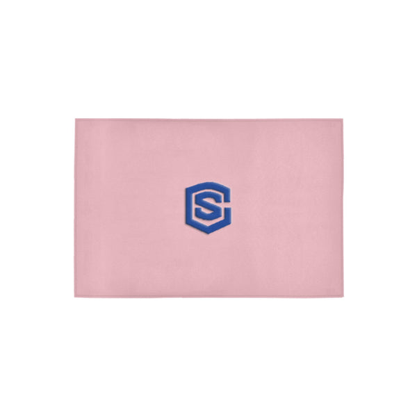 Pink Doormat 24" x 16" (Sponge Material) with Blue Logo Doormat 24" x 16" (Sponge Material)