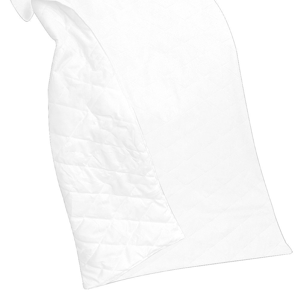 WHITE CUSTOM QUILT SILVER LOGO Custom Quilt  70" x 80"