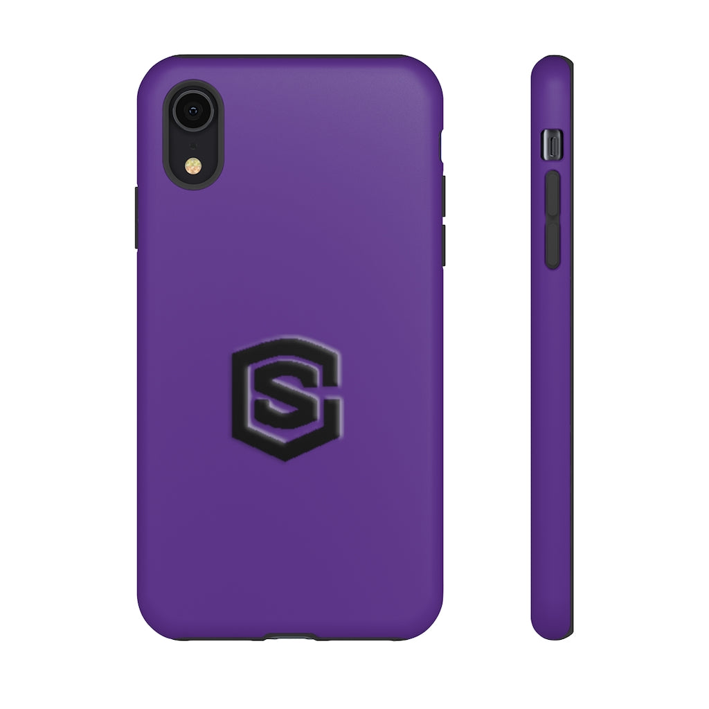 Purple Tough Cases Black Logo