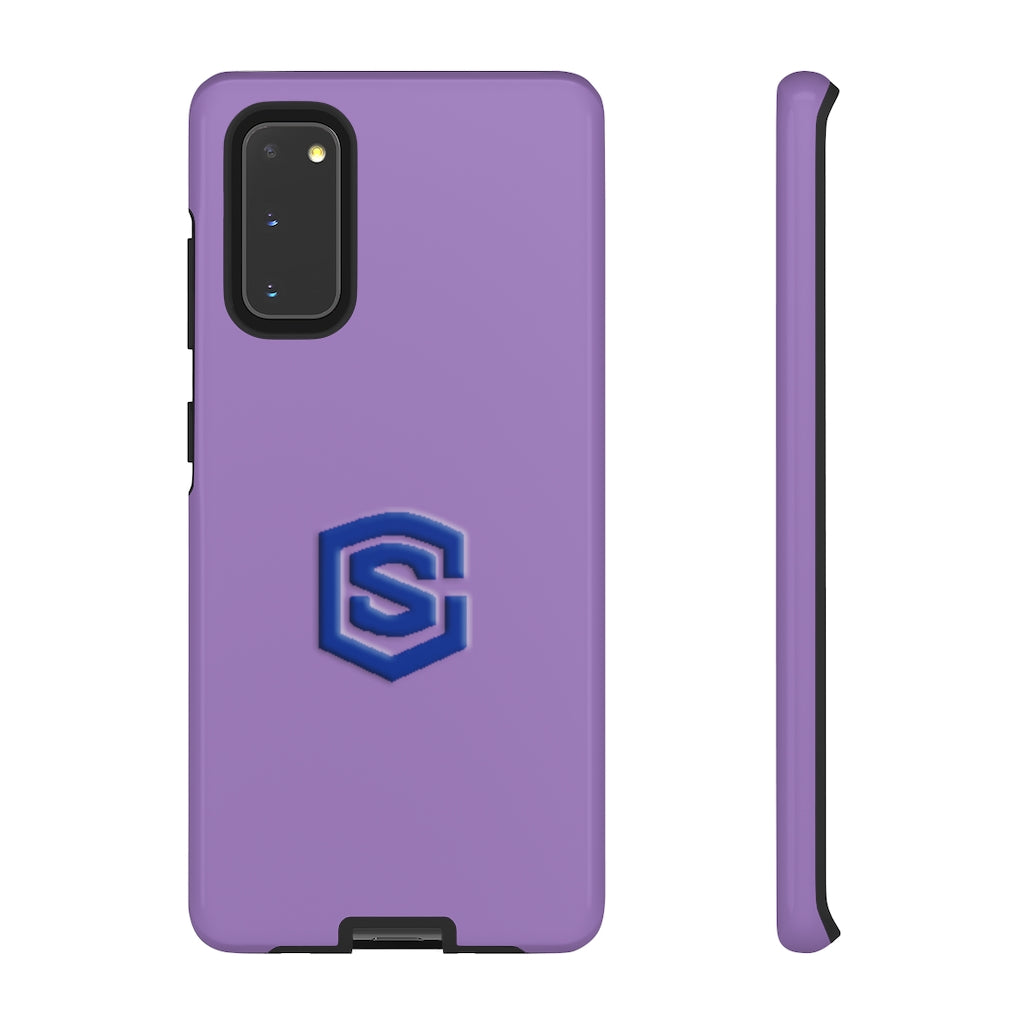 Purple Tough Cases Blue Logo