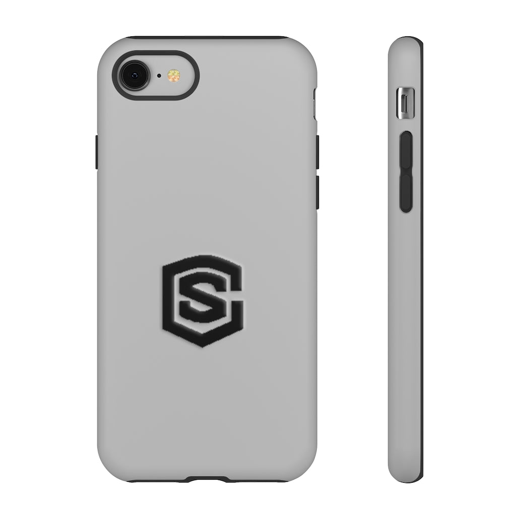 Silver Tough Cases Black Logo
