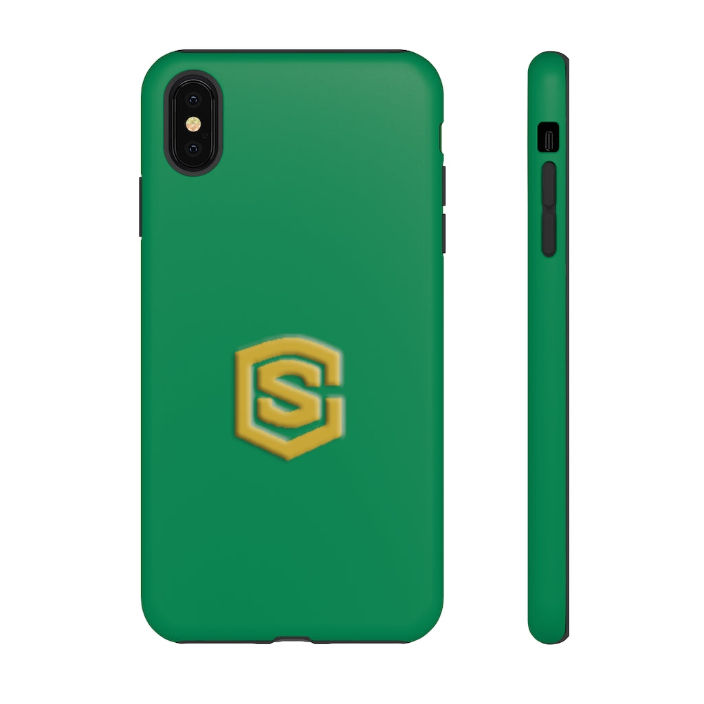 Green Tough Cases Gold Logo