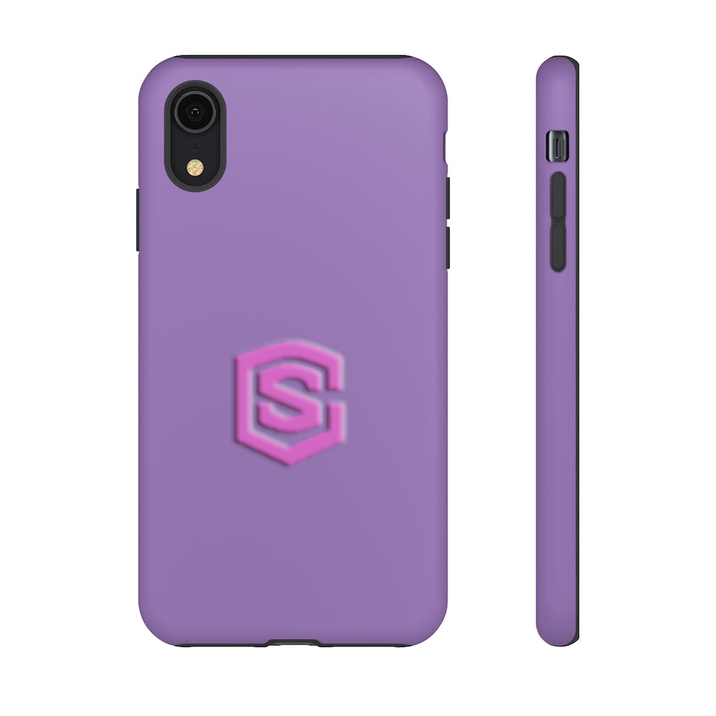 Light Purple Tough Cases Pink Logo