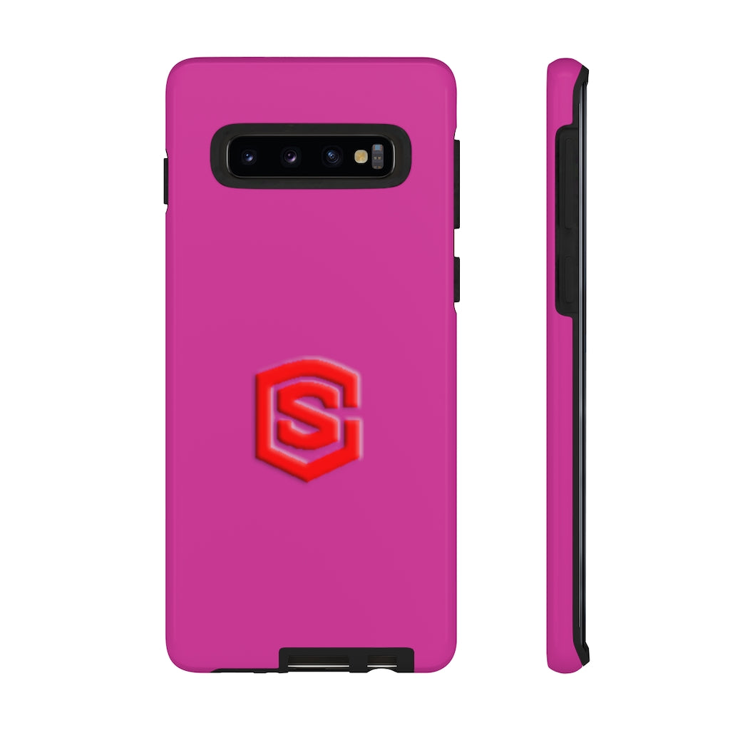 Pink Tough Cases Red Logo