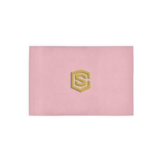 Pink Doormat 24" x 16" (Sponge Material) with Gold Logo Doormat 24" x 16" (Sponge Material)