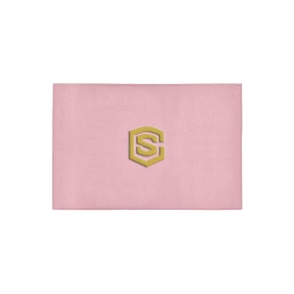 Pink Doormat 24" x 16" (Sponge Material) with Gold Logo Doormat 24" x 16" (Sponge Material)