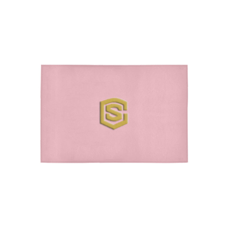 Pink Doormat 24" x 16" (Sponge Material) with Gold Logo Doormat 24" x 16" (Sponge Material)