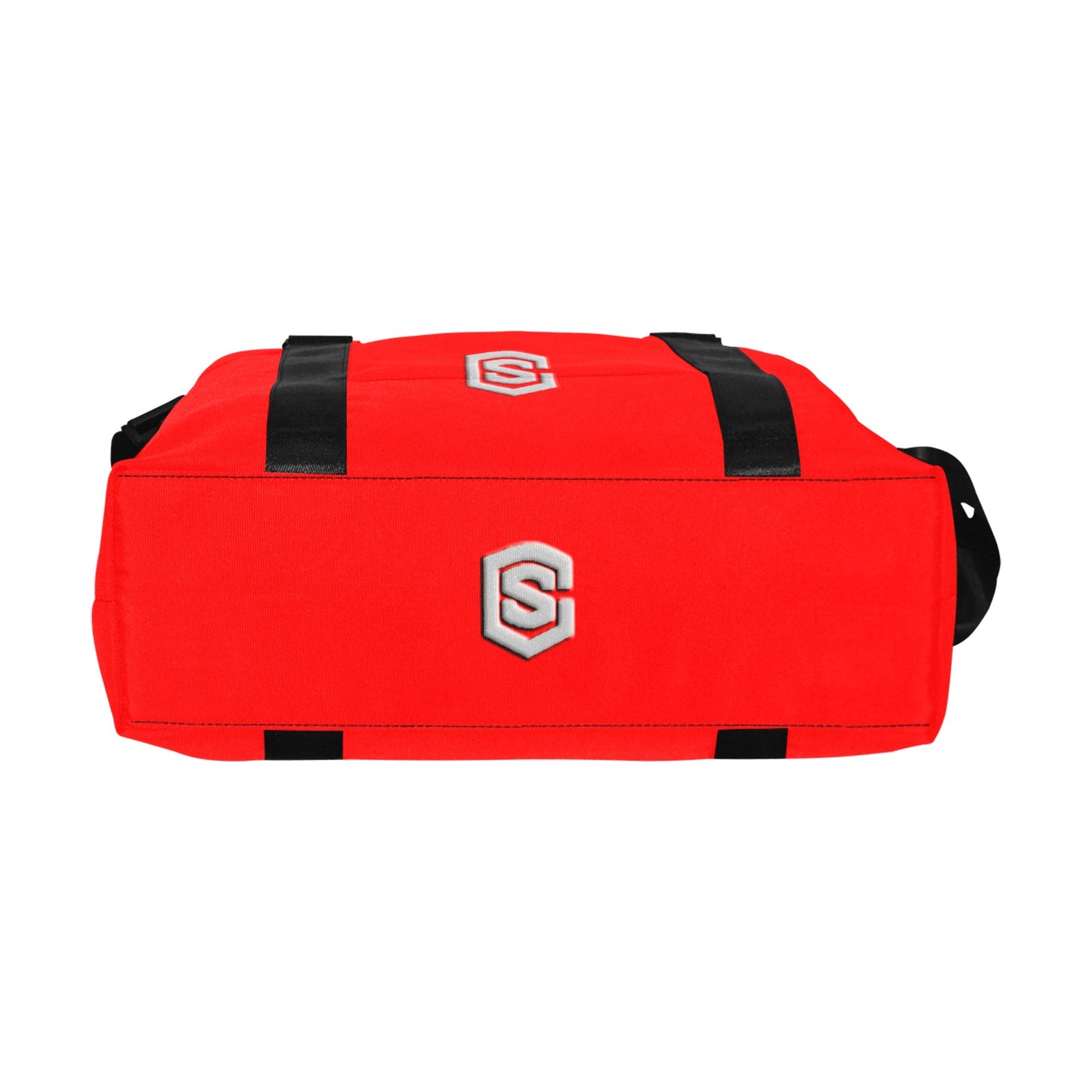 Red Large Capacity Duffle Bag With Silver Logo Large Capacity Duffle Bag(Model1715)