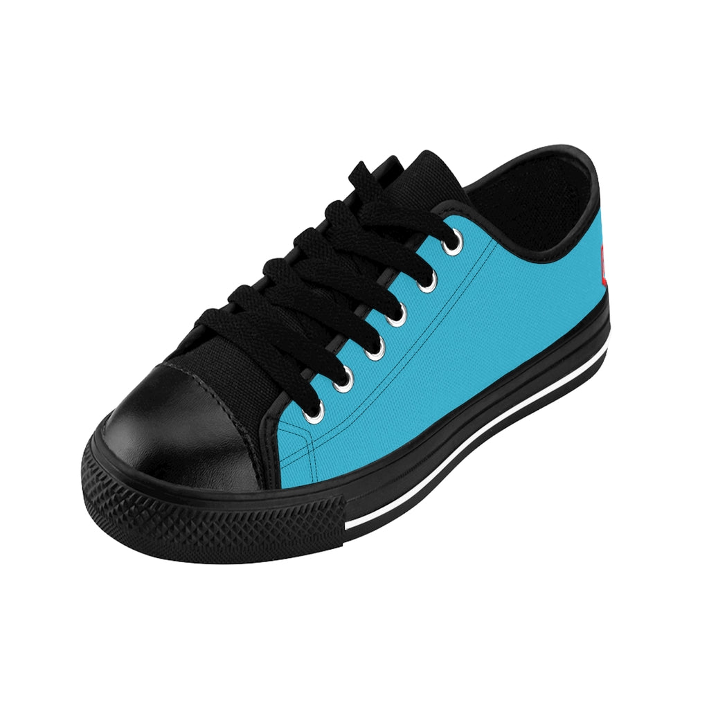 blue Women's Sneakers Red logo