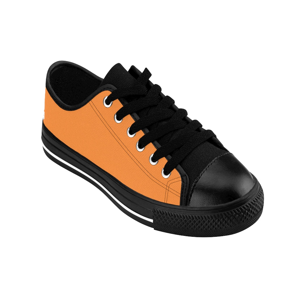 orange Women's Sneakers White logo