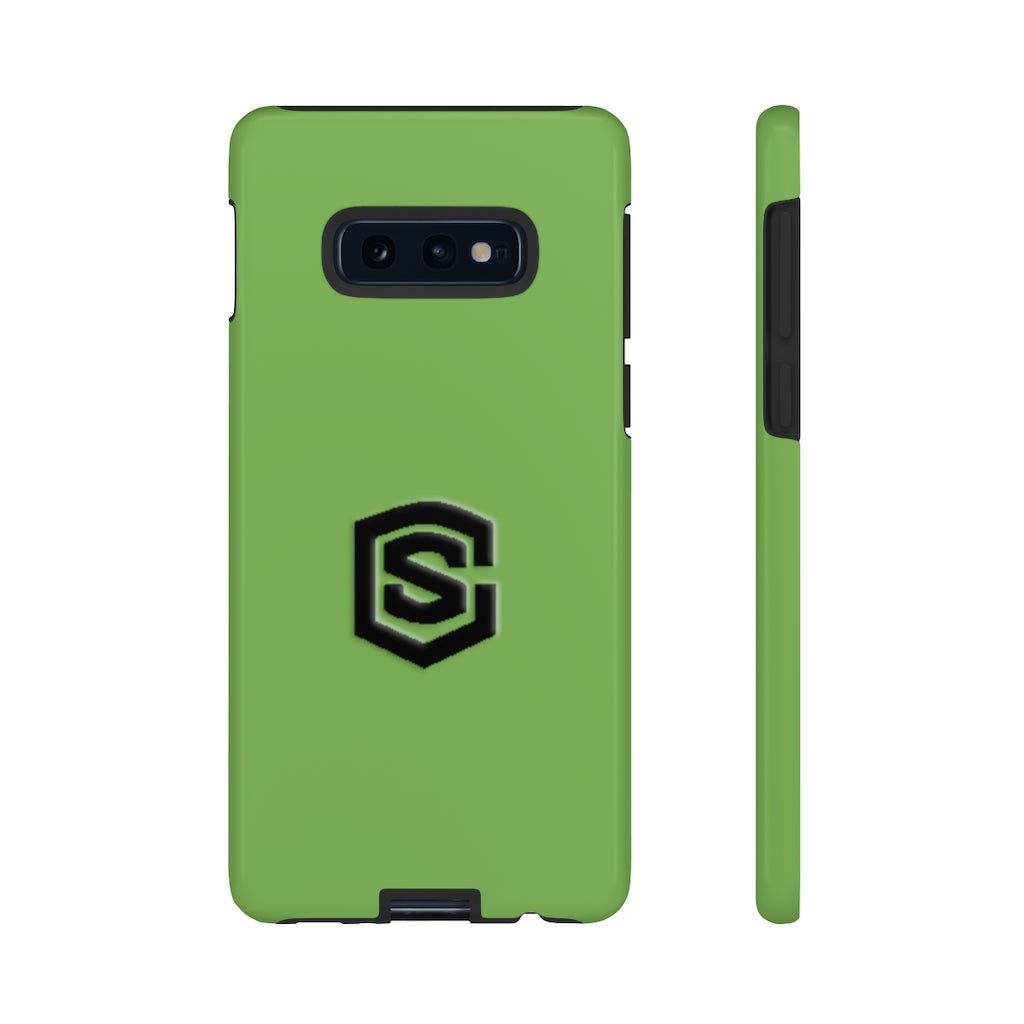 Green Tough Cases Black Logo