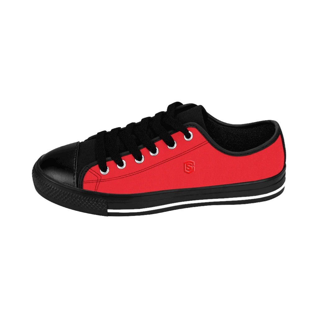red Men's Sneakers - red logo