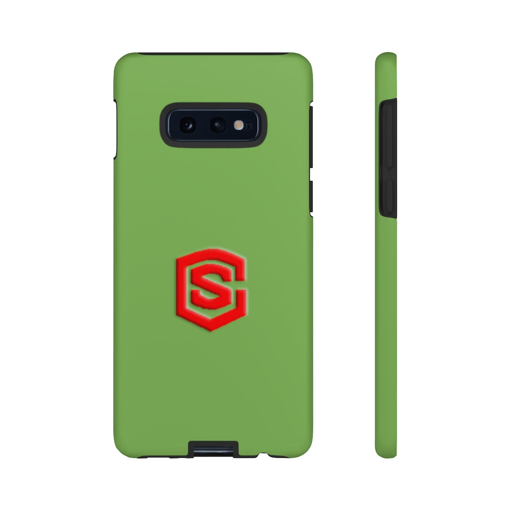 Green Tough Cases Red Logo