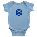 Baby Bodysuit WITH BLUE LOGO