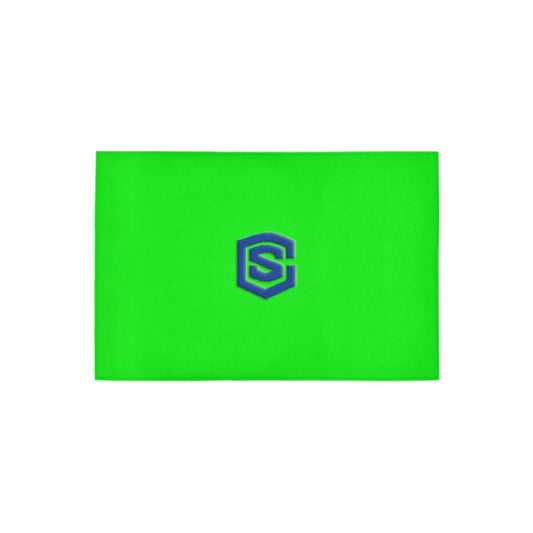 Green Doormat 24" x 16" (Sponge Material) with Blue Logo Doormat 24" x 16" (Sponge Material)
