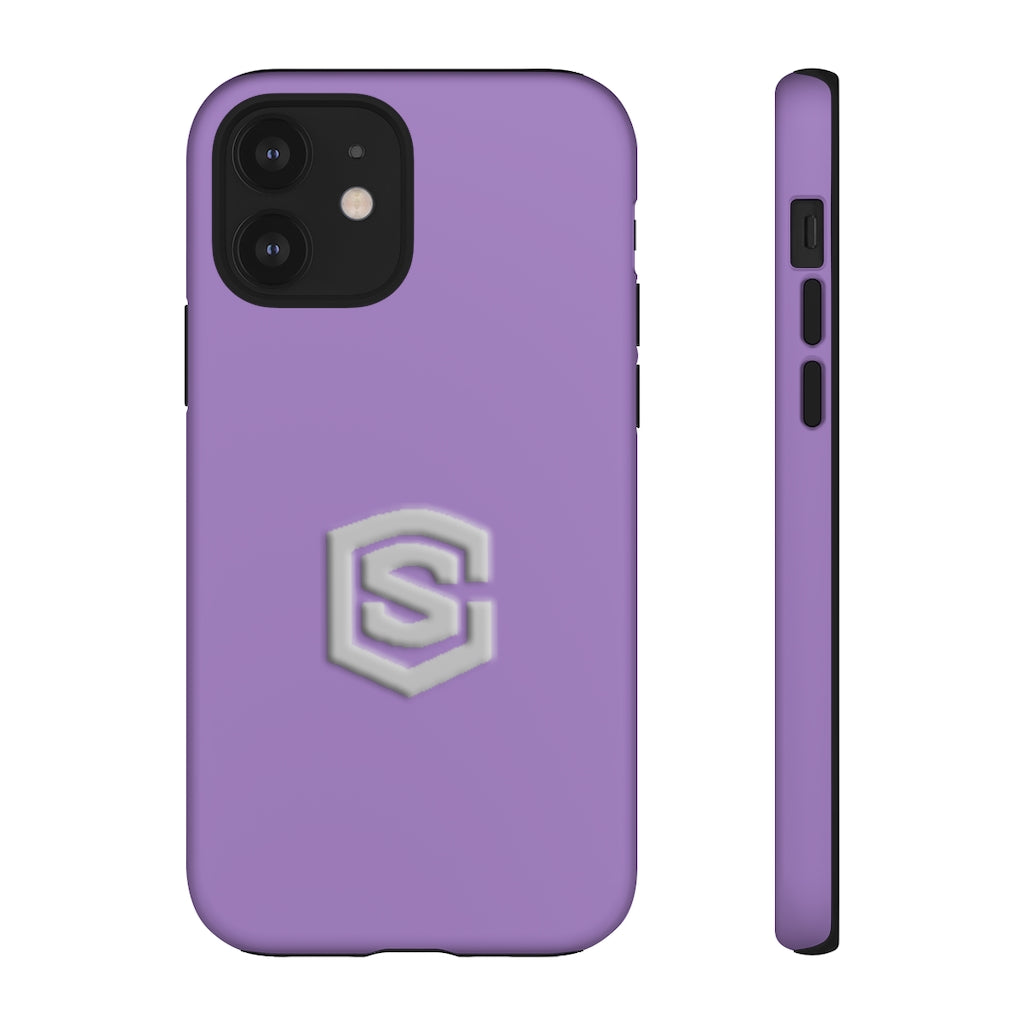 Purple Tough Cases Silver Logo