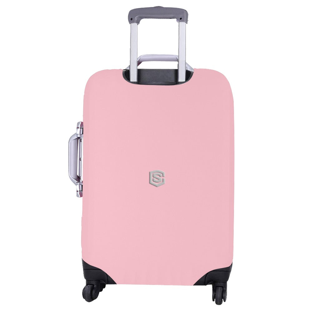 PINK LUGGAGE COVER WITH PINK  LOGO Luggage Cover (Large Size) (26"-28")