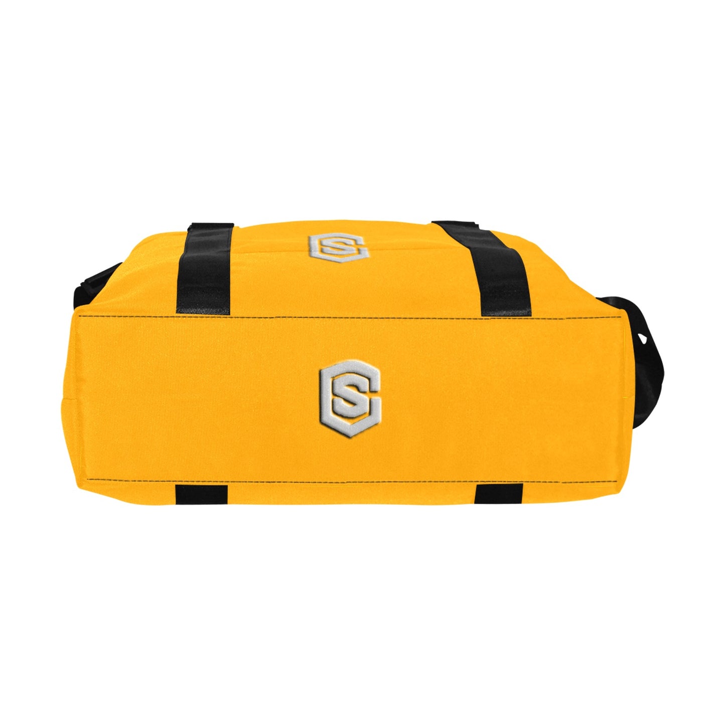 Orange Large Capacity Duffle Bag With Silver Logo Large Capacity Duffle Bag(Model1715)