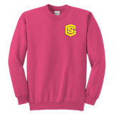 Youth Crewneck Sweatshirt WITH YELLOW  LOGO