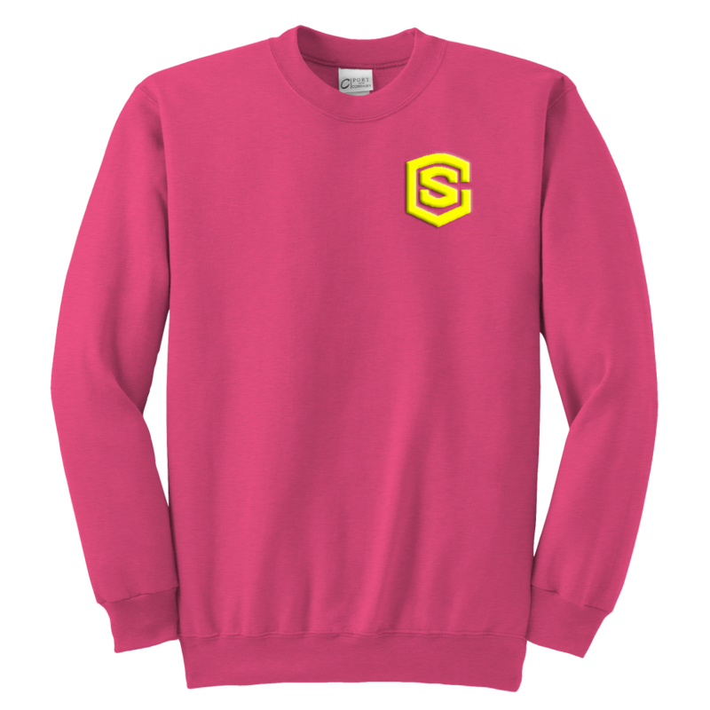 Youth Crewneck Sweatshirt WITH YELLOW  LOGO