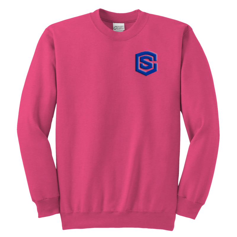 Youth Crewneck Sweatshirt WITH BLUE LOGO