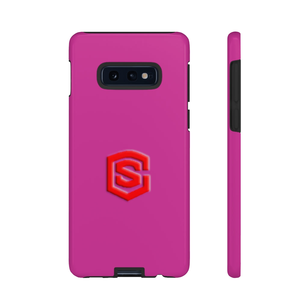 Pink Tough Cases Red Logo