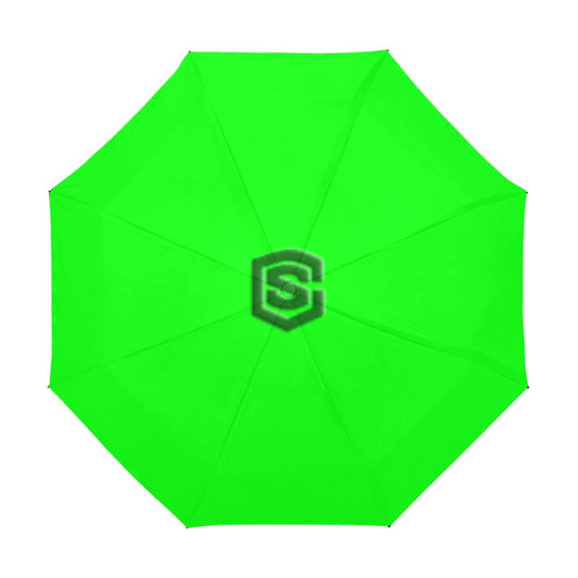 Green Anti-UV Automatic Umbrella With Green Logo Anti-UV Automatic Umbrella(Outside Printing)(Model U09)