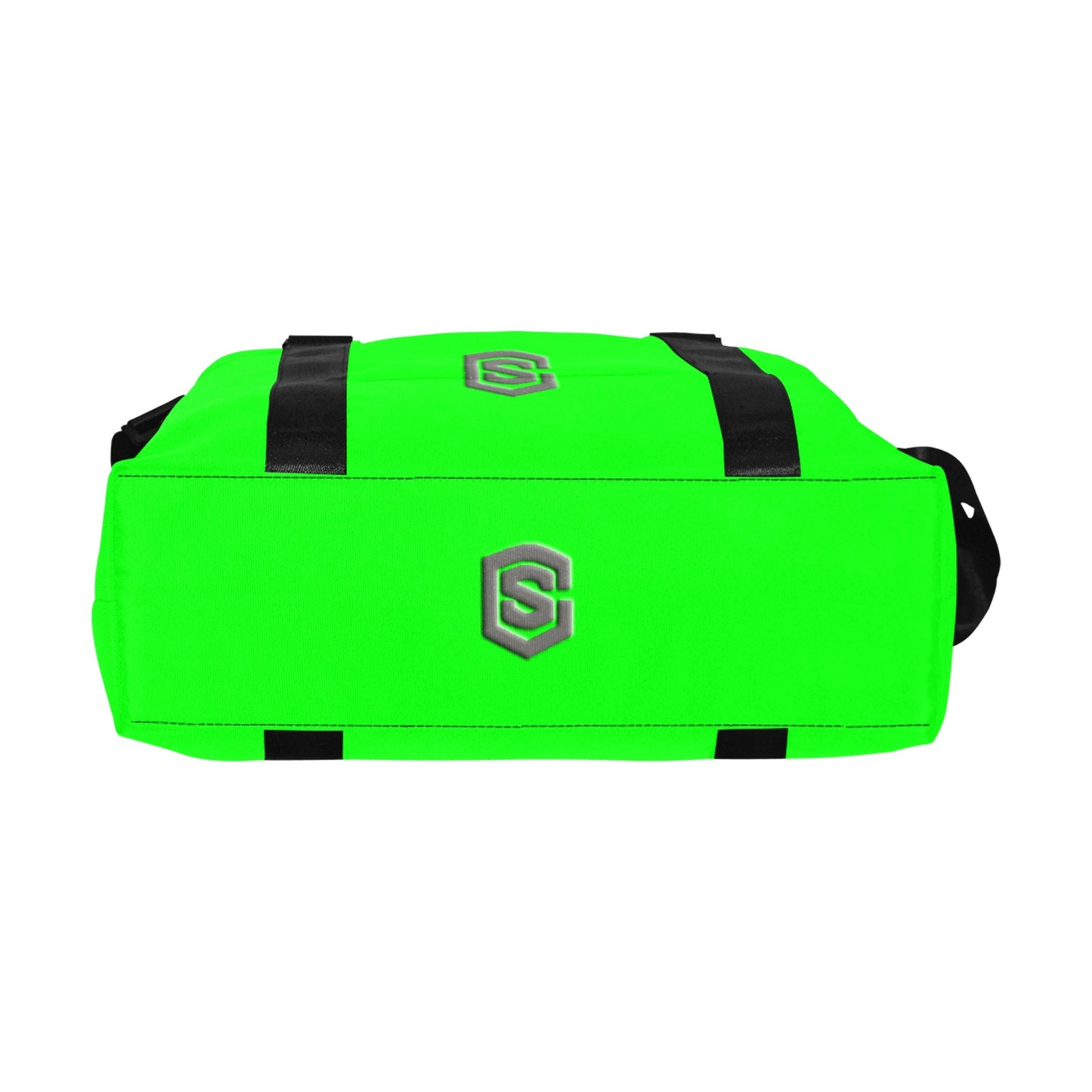 Green Large Capacity Duffle Bag With Grey Logo Large Capacity Duffle Bag(Model1715)