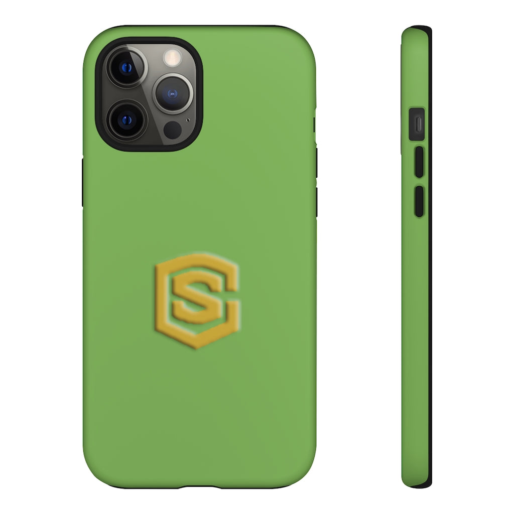 Light Green Tough Cases Gold Logo