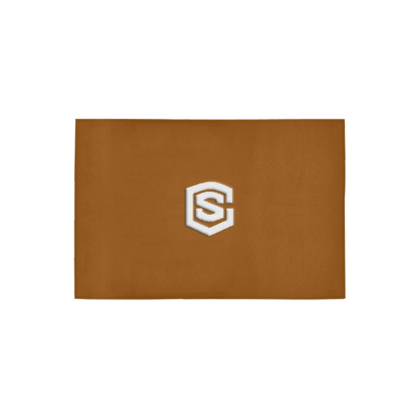 Brown Doormat 24" x 16" (Sponge Material) with White Logo Doormat 24" x 16" (Sponge Material)