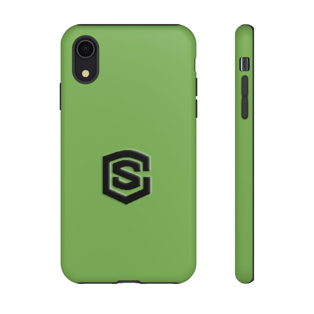 Green Tough Cases Black Logo