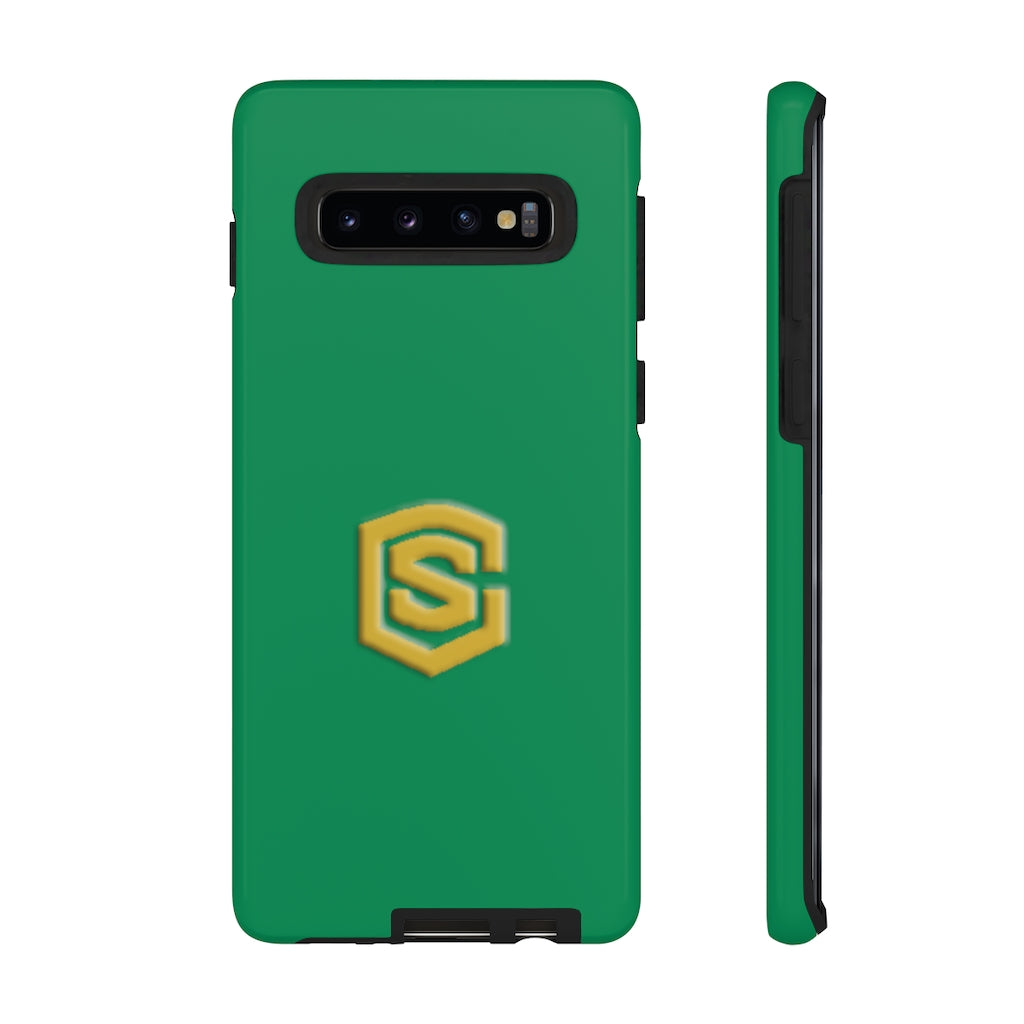 Green Tough Cases Gold Logo