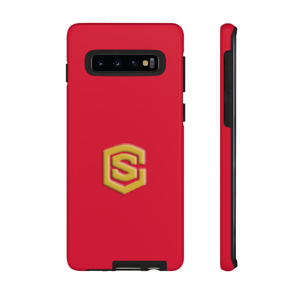 Red Tough Cases Gold Logo
