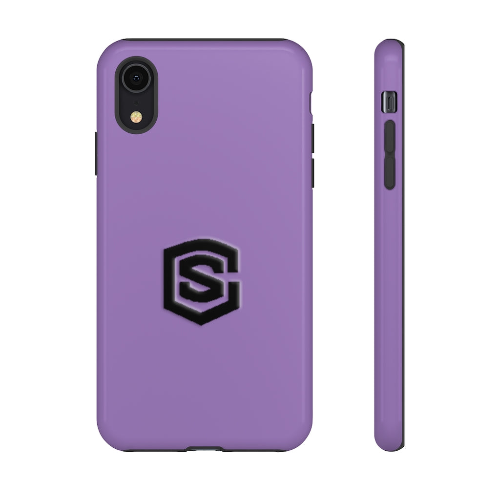 Purple Tough Cases Black Logo