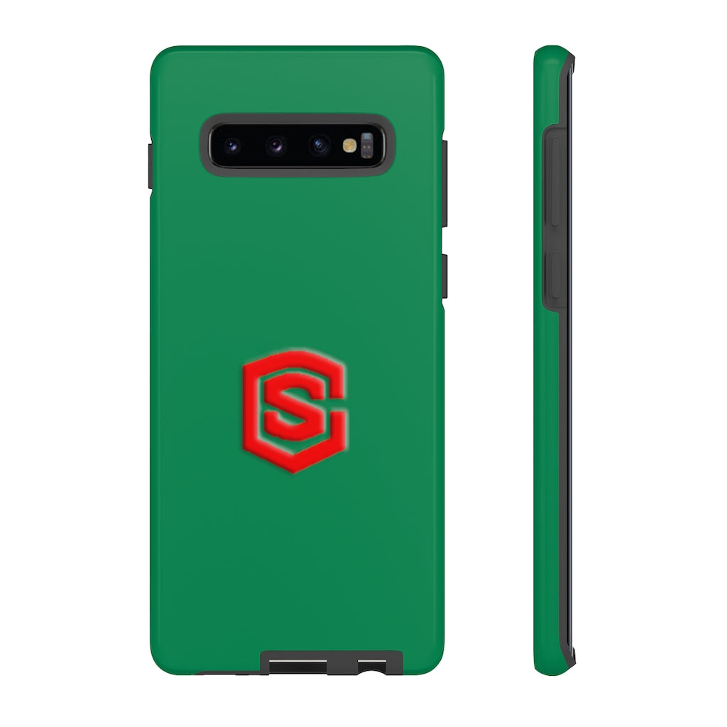 Green Tough Cases Red Logo